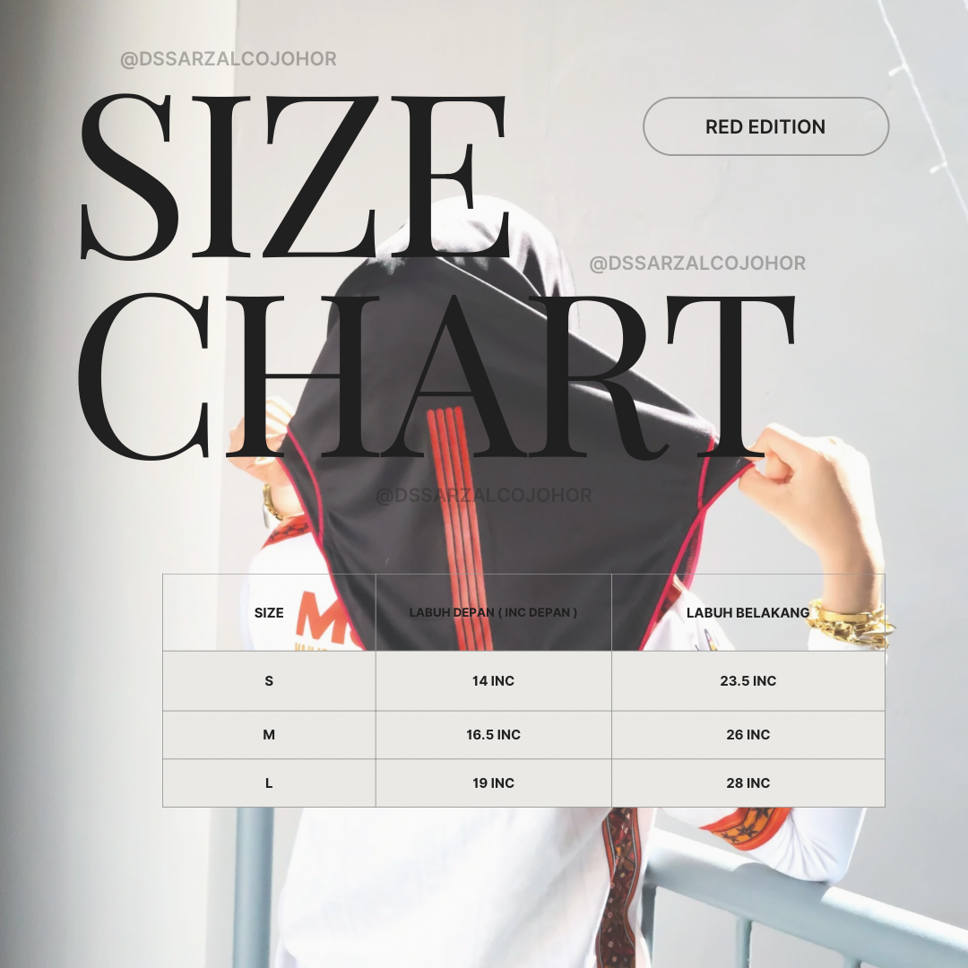 ALL BLACK RED  SPORT JERSEY HEEJAB