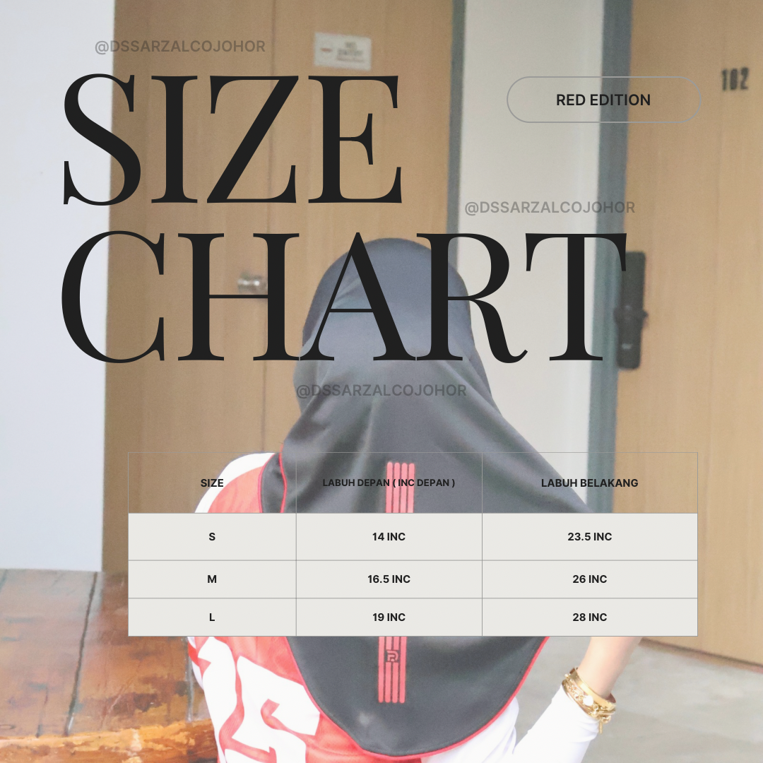 BLACK RED SPORT JERSEY HEEJAB