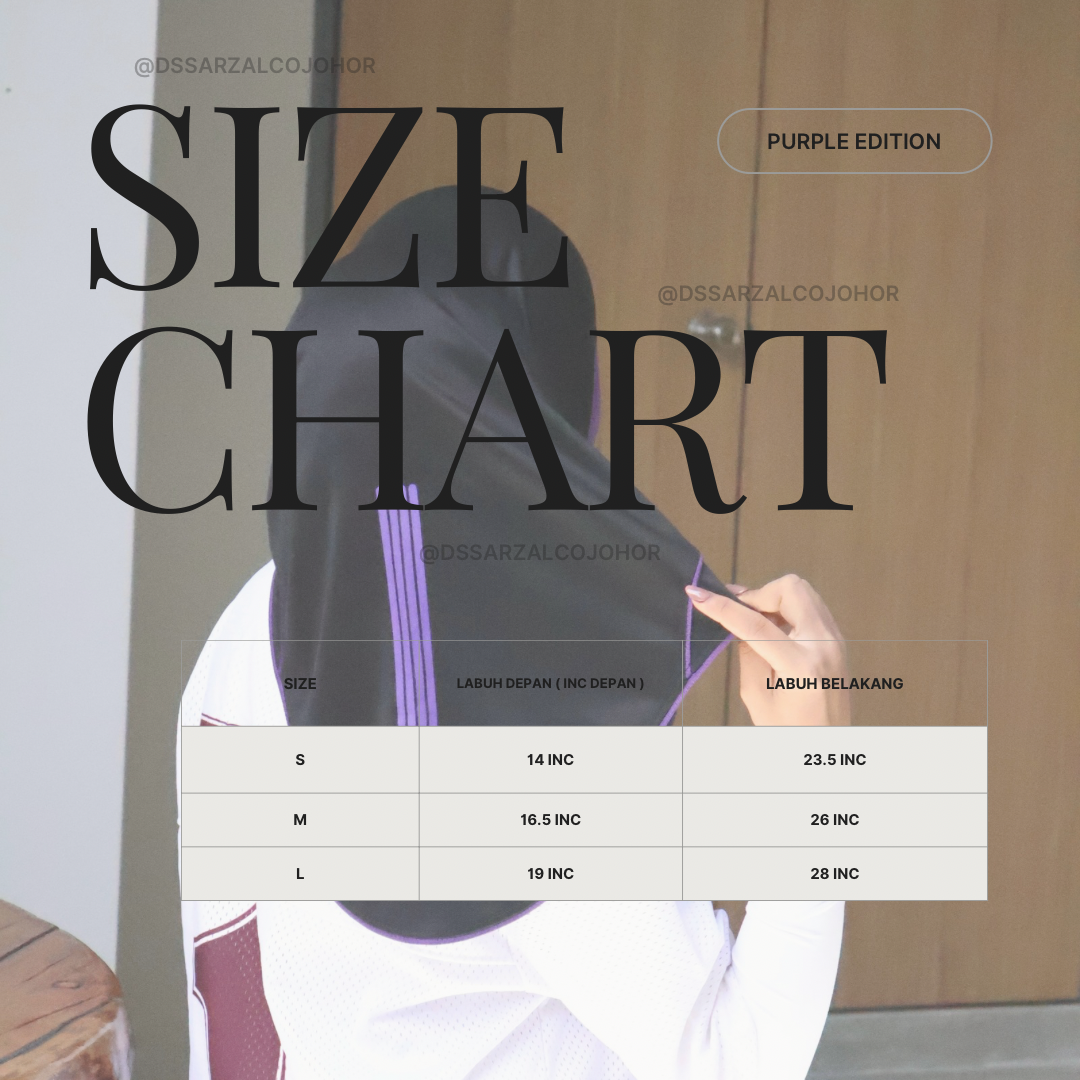 BLACK PURPLE SPORT JERSEY HEEJAB