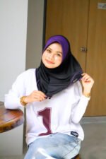 BLACK PURPLE SPORT JERSEY HEEJAB