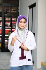 GREY PURPLE SPORT JERSEY HEEJAB