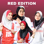 ALL BLACK RED  SPORT JERSEY HEEJAB