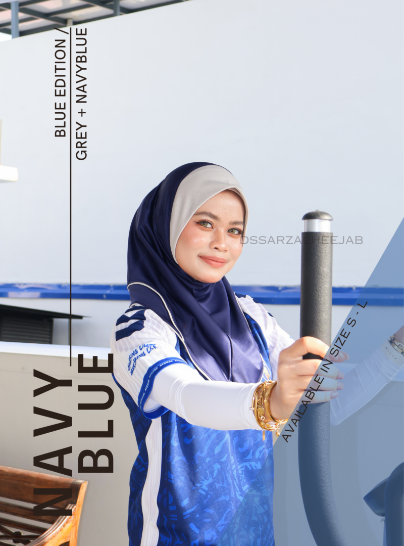 NAVY BLUE SPORT JERSEY HEEJAB