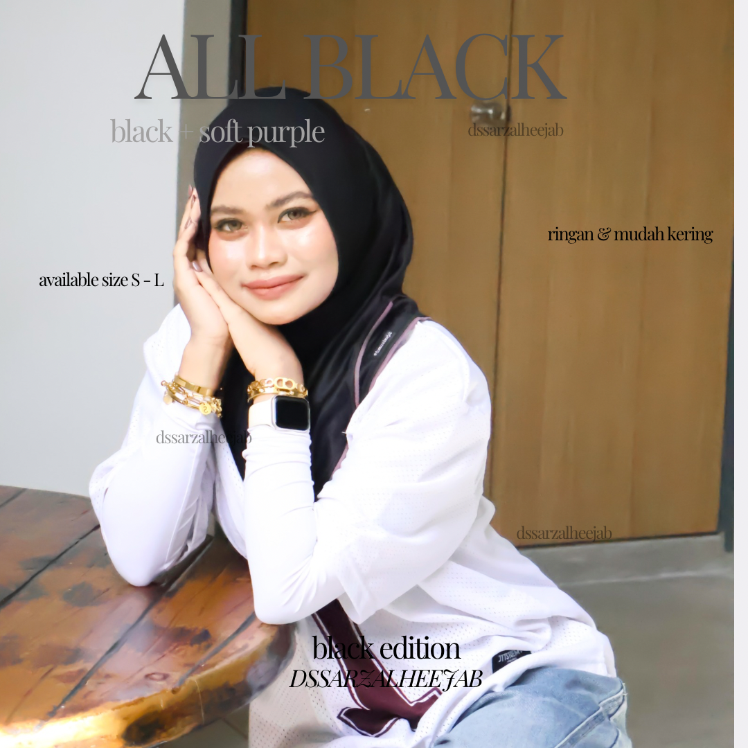 ALL BLACK SPORT JERSEY HEEJAB