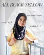 ALL BLACK YELLOW SPORT JERSEY HEEJAB