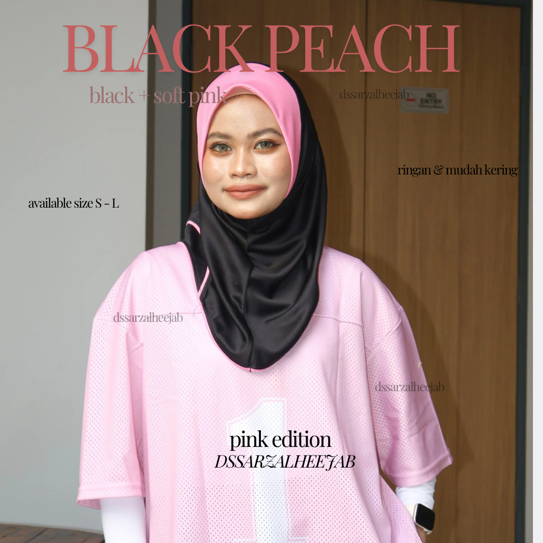 BLACK PEACH SPORT JERSEY HEEJAB